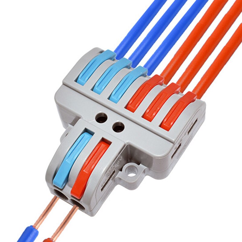 SPL-42/62 Mini Fast Wire Connector Universal DIY Wiring Cable Connector Push-in Conductor Terminal Block PA66 Fast Connectors