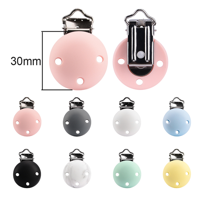 LOFCA 3Pcs/Lot Silicone Clips Round Heart Shaped Clips jewelry creation clip Tools clips for Necklace Jewelry Accessories: Clear