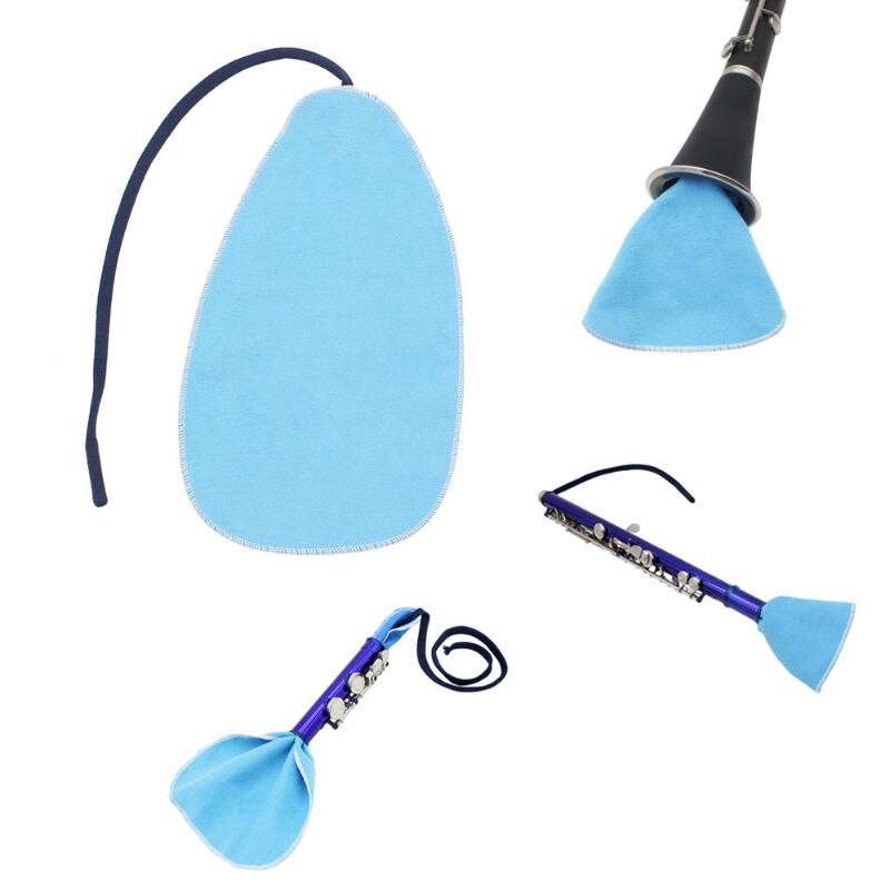 Chiffon de nettoyage pour saxophone flûte clarinette, pour Tube intérieur, pièces d'instruments à vent en bois 87HF