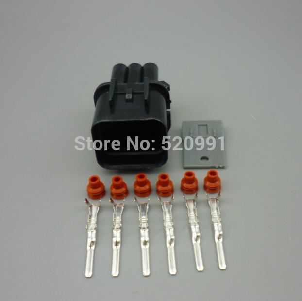 shhworldsea 1set 2.2mm 6 Pin PB625-06027 Female And Male Automotive Waterproof Plastic Electronic Housing Connector Plug: 1set male