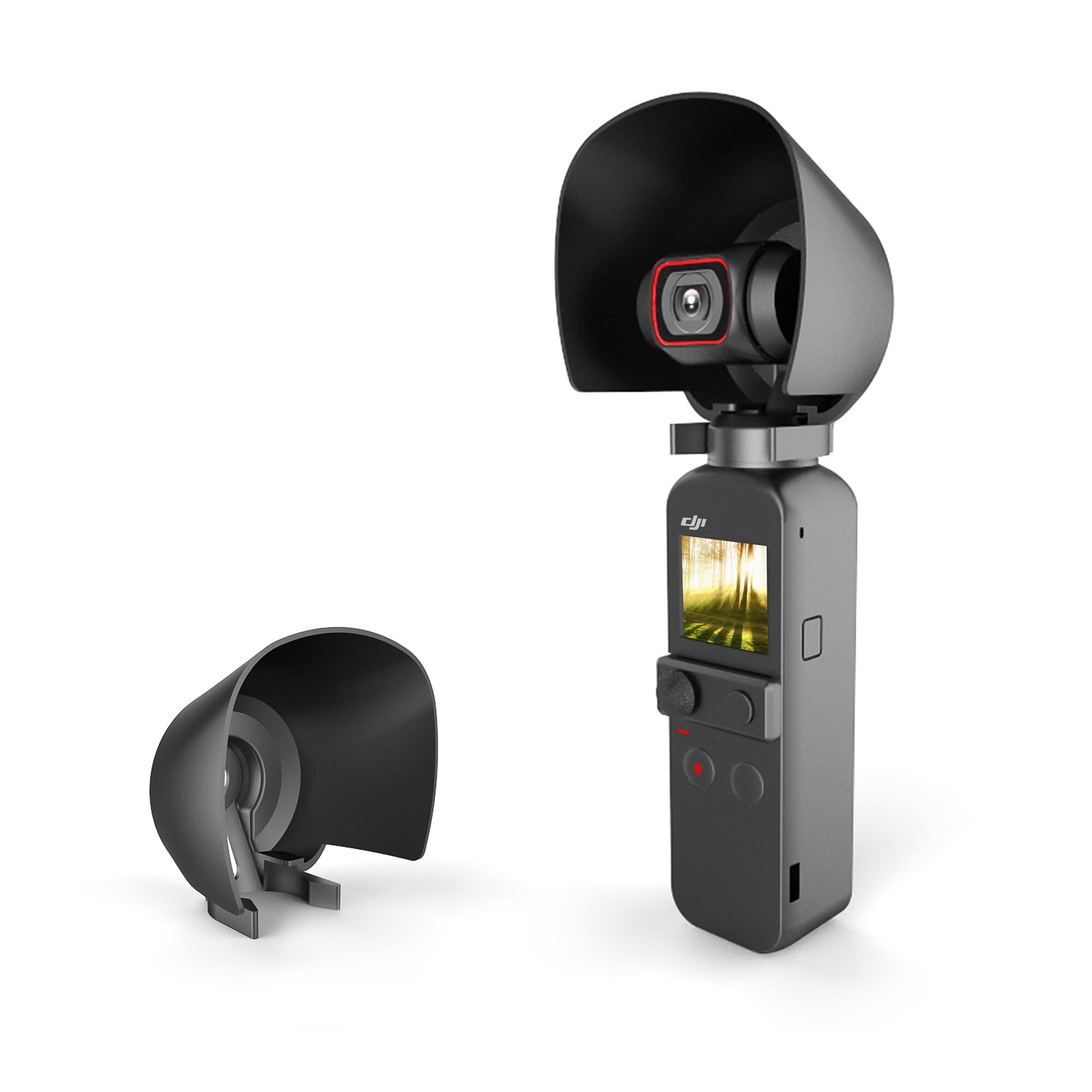 STARTRC-parasol de bolsillo para cámara Dji OSMO Pocket 2, parasol para lente de cámara, cubierta protectora, adaptador, accesorios de cardán
