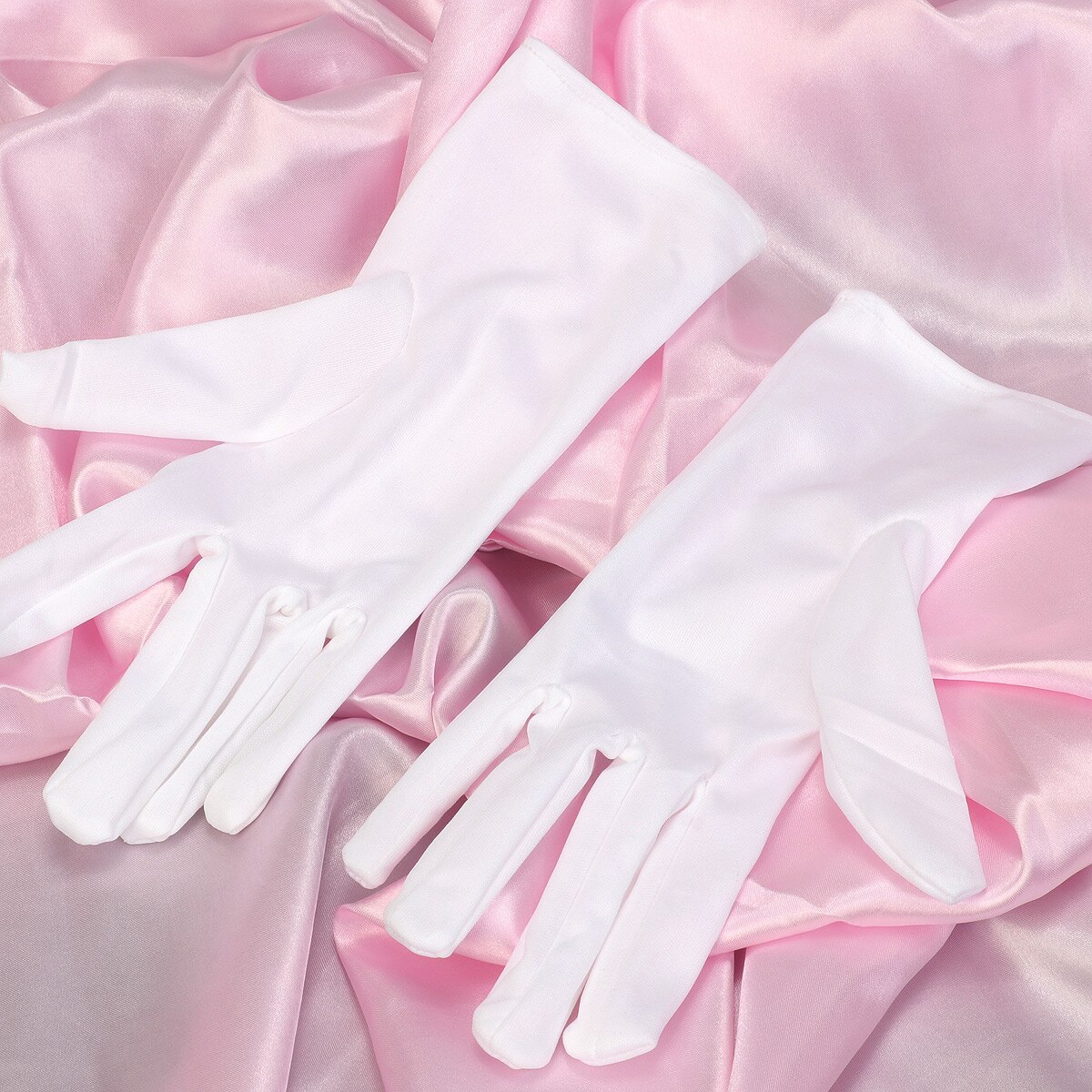 Dunne Witte Handschoenen Goochelaar Honor Guard Handen Protector Volledige Vinger Handschoenen Voor Mannen En Vrouwen Smoking Etiquette Receptie Handschoenen
