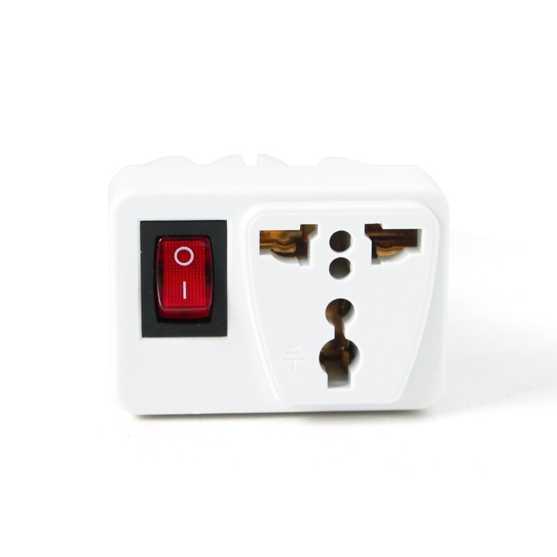 1 PC Universal UK US AU to EU AC Power Socket Plug Travel 250V 6A Electrical Charger Adapter Converter With Switch