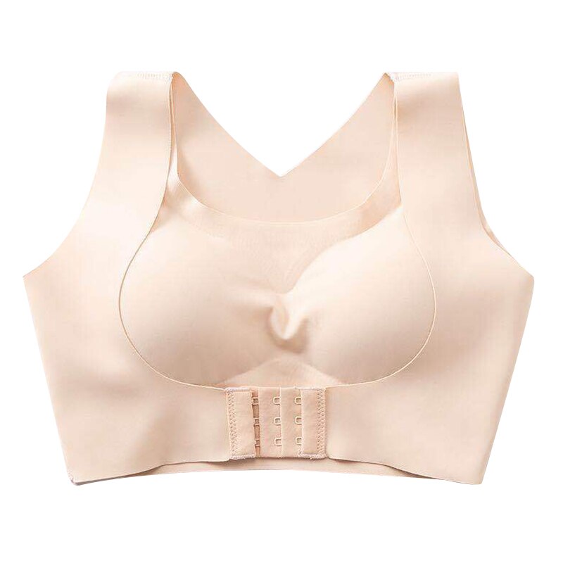Goede gezonde vrouwen bh 2- in -1 multifunctionele bh rug schouder shaper naadloze bh vrouwen shaper: Huidskleur / Medium
