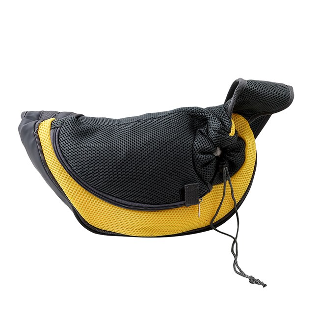 Ademend Hond Front Draagtassen Mesh Comfortabele Reizen Tote Schoudertas Voor Puppy Kat Kleine Huisdieren Slings Rugzak Dragers: yellow / 35 x 20 x 9 cm