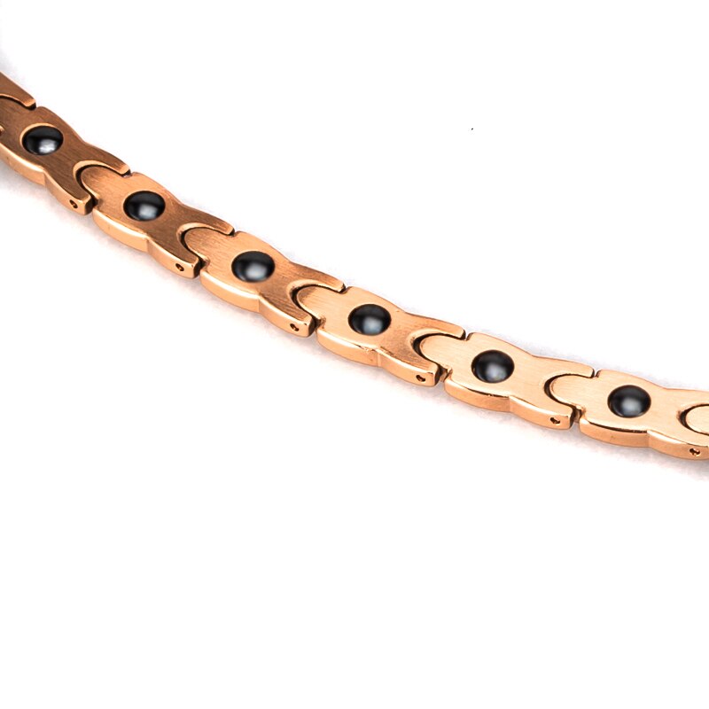 Kvinna armband hälsa energi magnetisk rosé guld kvinnor armband armband smycken hälsa detoxing magnetisk tå ring