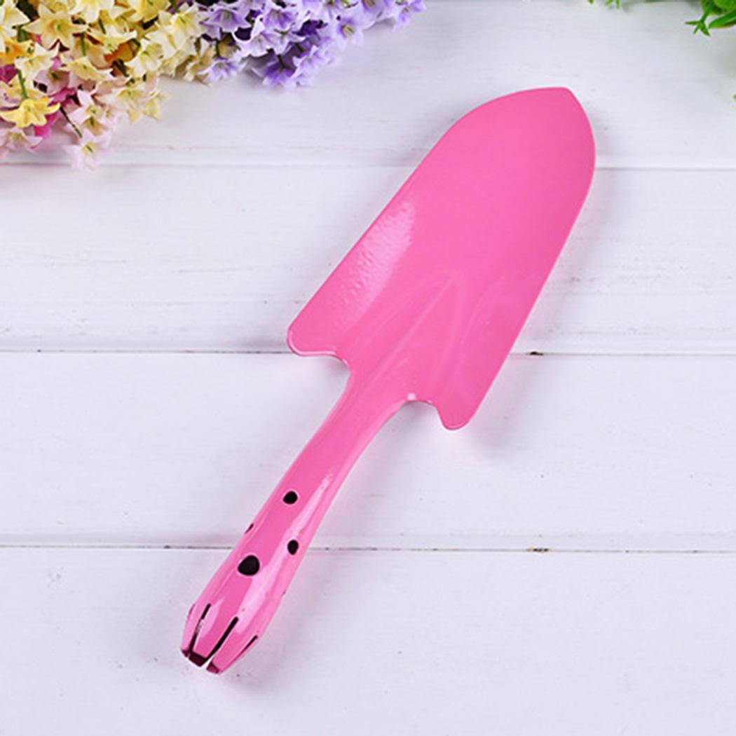 Stainless Steel Ergonomic Grip Perfect Hand Shovel for Weeding Transplanting and Digging in Garden Colorful: pink