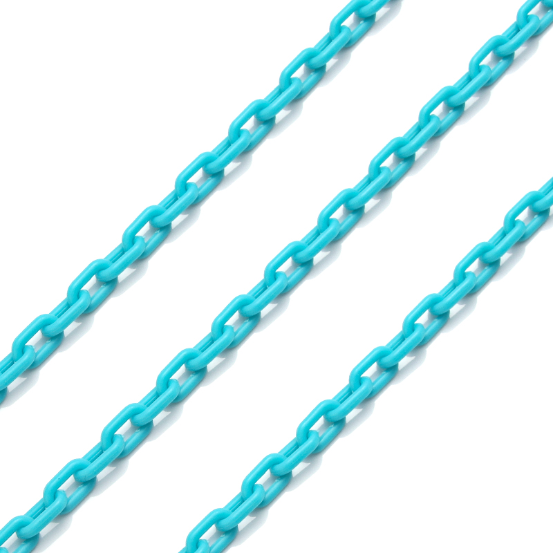 SAUVOO 5m Colorful Acrylic Link Chain Closed Soldered Cable Chain For Necklace Bracelet Making Plastic Chain Links 13.5x7.5mm: Orange