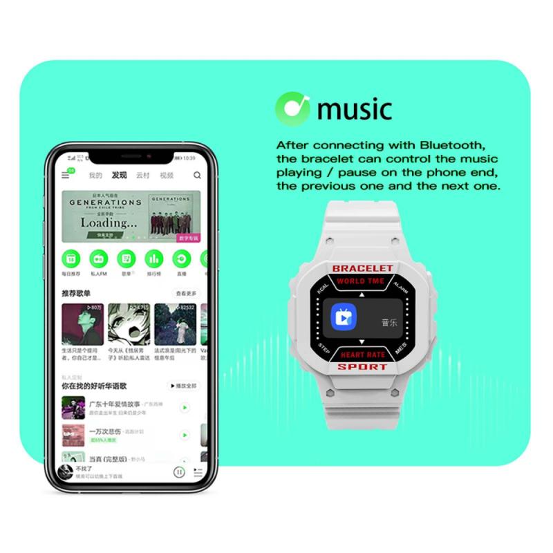 Smartwatch mit i3- zoll-farbdisplay, geeignet für damen und herren, mit blutdruckmessung, fitness-tracker und schrittzähler, sport-smart-armband