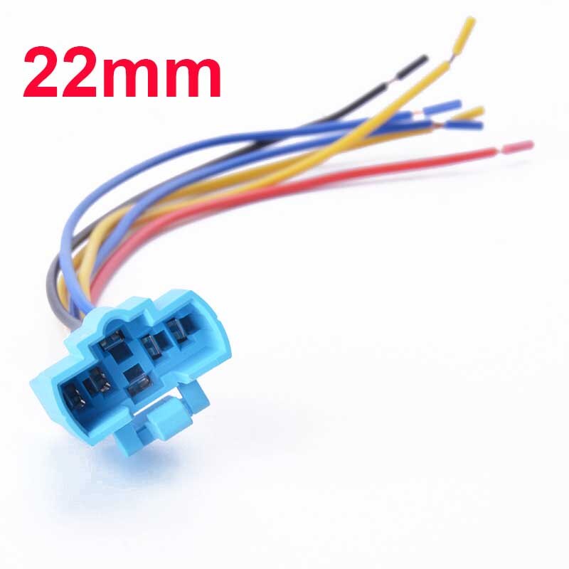 16mm 19mm 22mm cable socket for metal push button switch wiring 2-6 wires stable lamp light button: 22mm socket