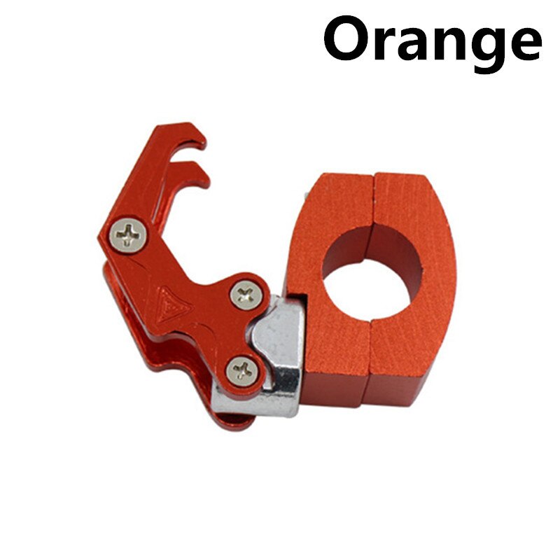 Ganchos universales para motocicleta, bolsa de equipaje, gancho para casco, fácil de instalar, soporte para bolsa de almacenamiento, aleación de aluminio: Orange
