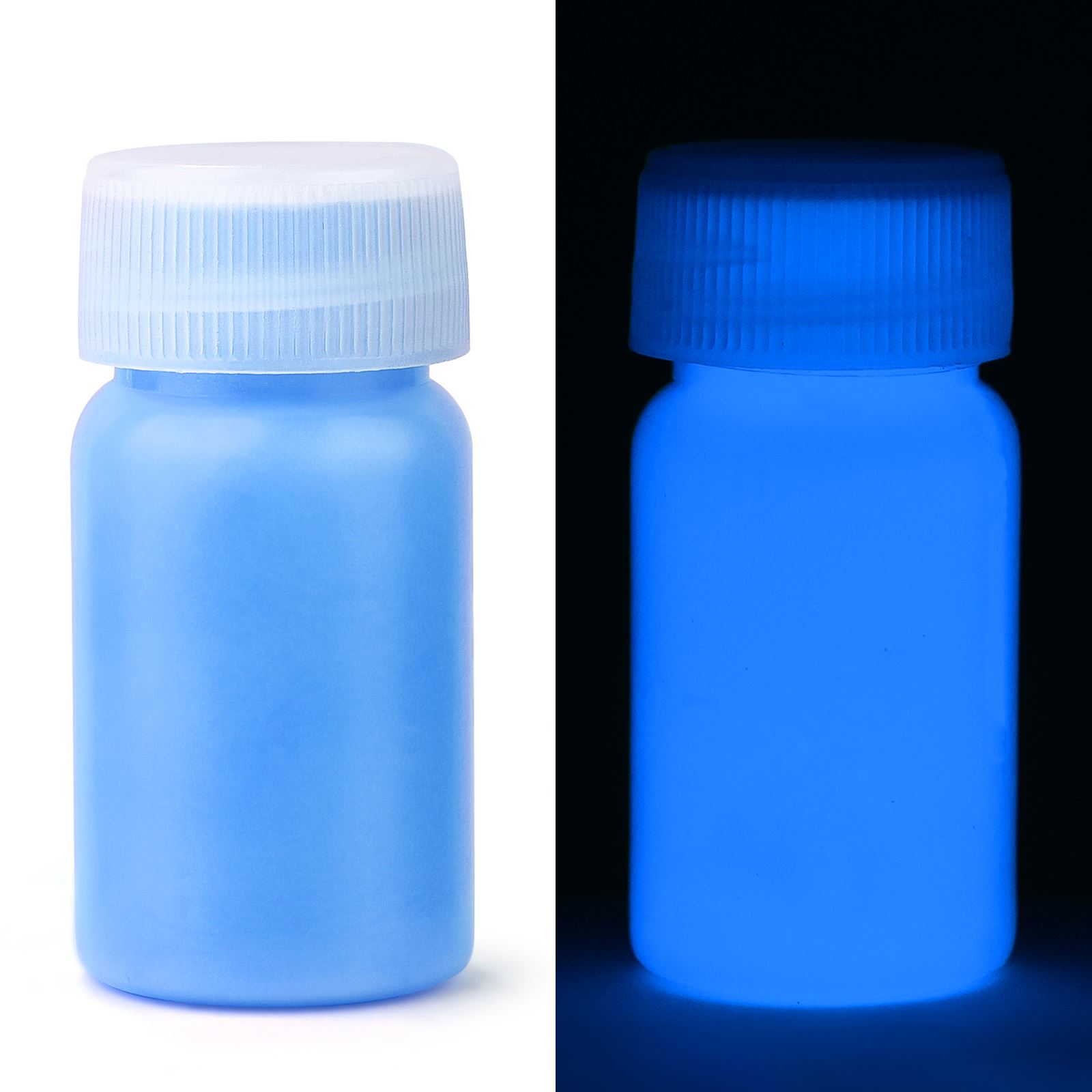 15g/ flasker fluorescerende pigment, langvarig lysende maling, automatisk glød, selvlysende akrylmaling, til kunst, festartikler: Grønn