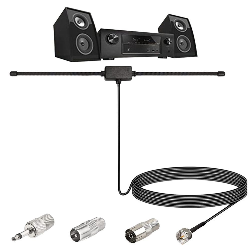 Hidden Adhesive Mount AM FM Radio Antenna FM Sheep Horn Antenna Car Dipole Antenna for Car FM TV Radio Station