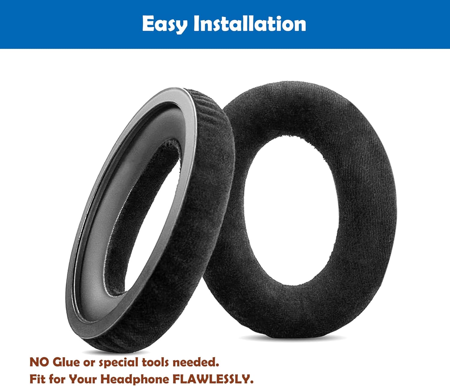 Oreillettes Souples de Remplacement, Coussin Compatible avec Sennheiser HZP 41 PC 363D HZP 26 PC 360 G4closer ONE PC ino 3D Game One, Ensembles de Sauna