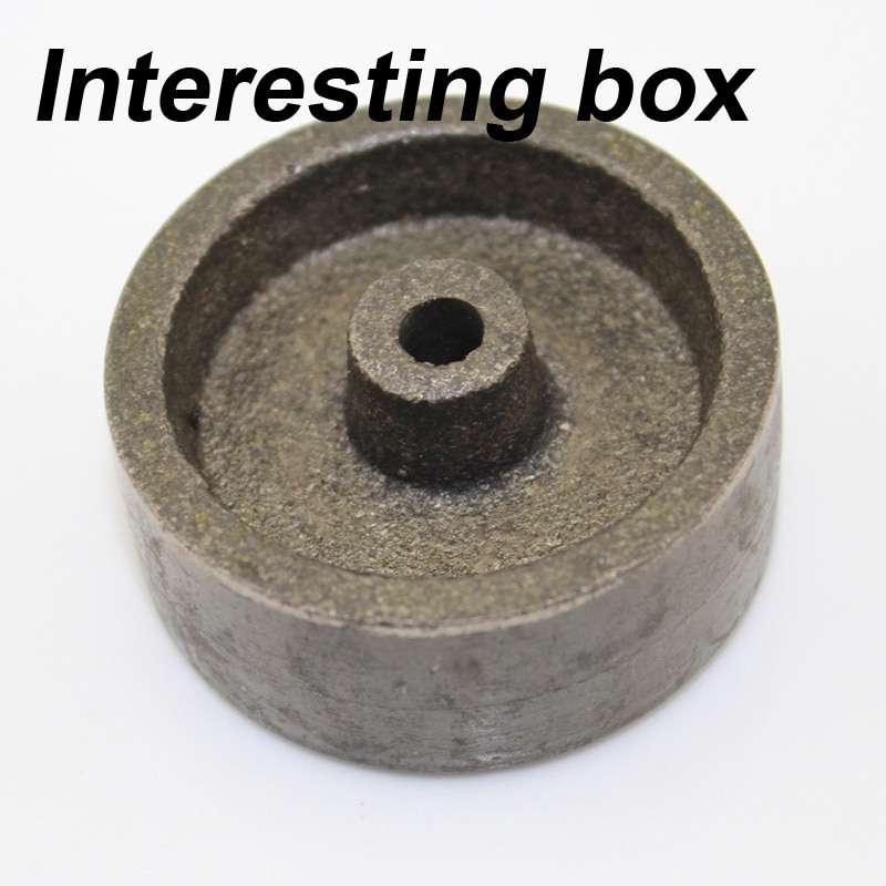 Jern hjul jern hjul diy samlet metal støbejerns hjul model vogn metal hjul kraftige bærende hjul 50mm