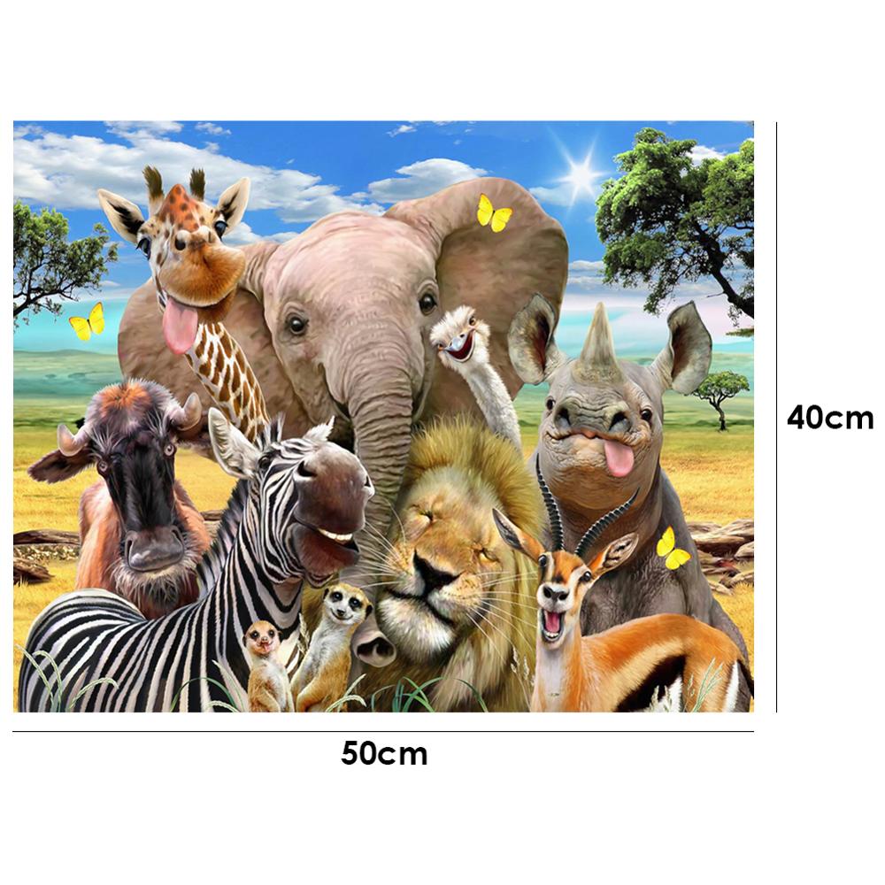 40x50cm Oli peinture par numéros Kit bricolage féroce aigle toile huile Art photo décor à la maison Animal fait main pas de cadre: 04