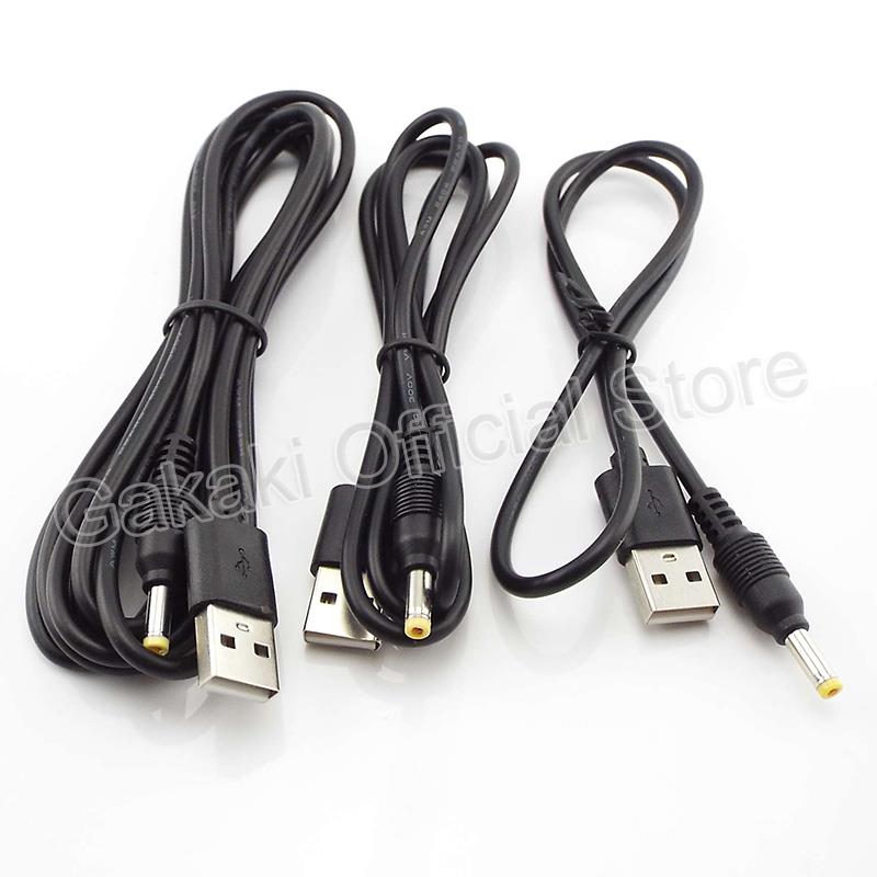 USB A macho enchufe a DC 2,5 3,5 1,35 4,0 1,7 5,5 2,1 5,5 2,5mm enchufe de fuente de alimentación Jack tipo A Cable de extensión cables de conector
