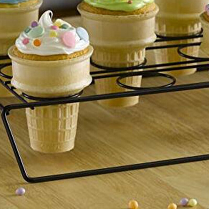 Big Ice Cream Cone Cupcake Baking Rack SelfService DIY Ice Cream