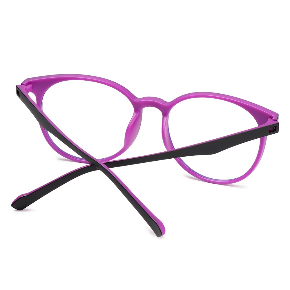 Gafas TR90 para ordenador, gafas de protección de luz azul, con bloqueo de luz azul, gafas ópticas de ojo, gafas de marco redondo, 1 ud.