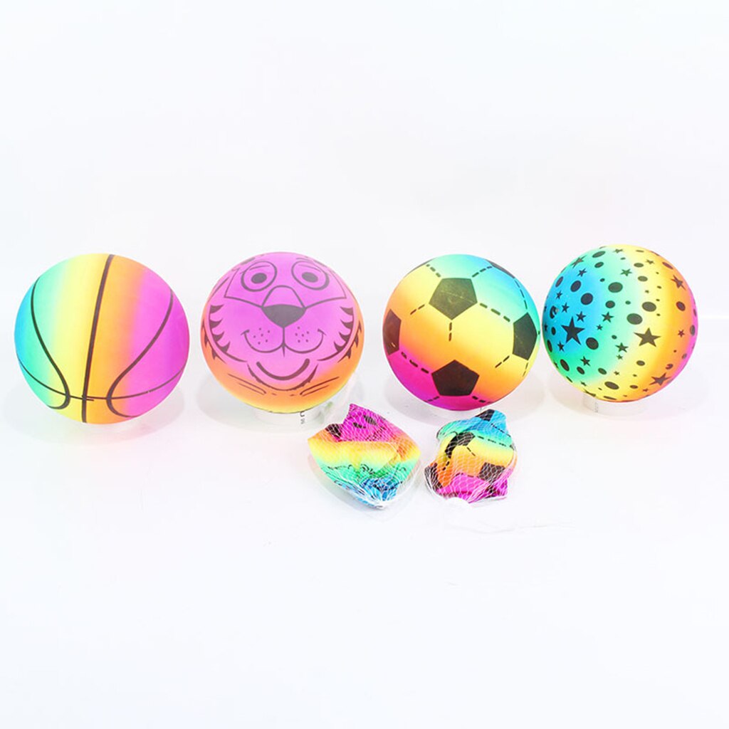 Pelota de fútbol para niños, pelota de entrenamiento deportivo para niños, pelota de juguete recreativa para interiores y exteriores de arco iris