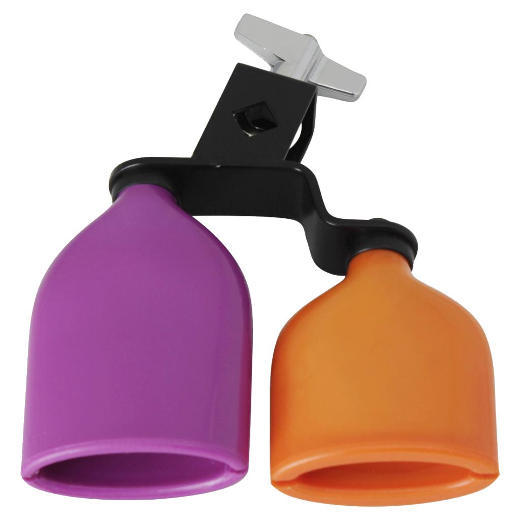 Durable Drum Percussion Cowbell Colors High-Low Sound for Drummer