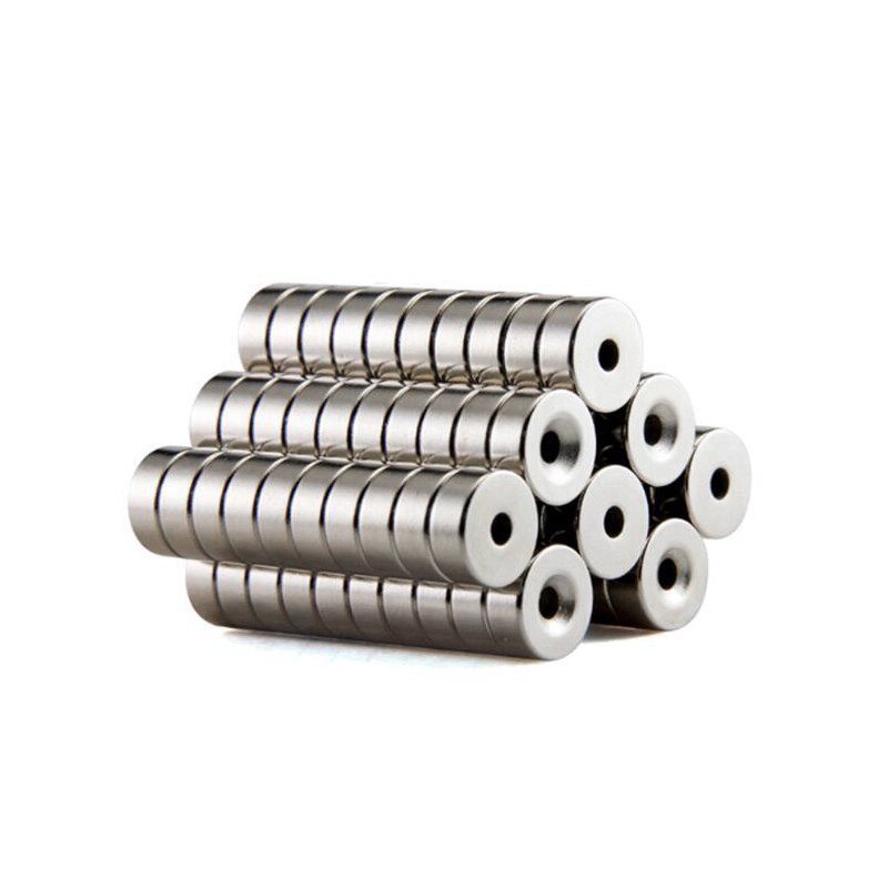 10/20/30PCS 10x5-5mm Stong Neodymium Magnets Disc 10x5 mm Hole 5mm Minor Diameter Magnet Round Countersunk Magnetic 10*5-5mm