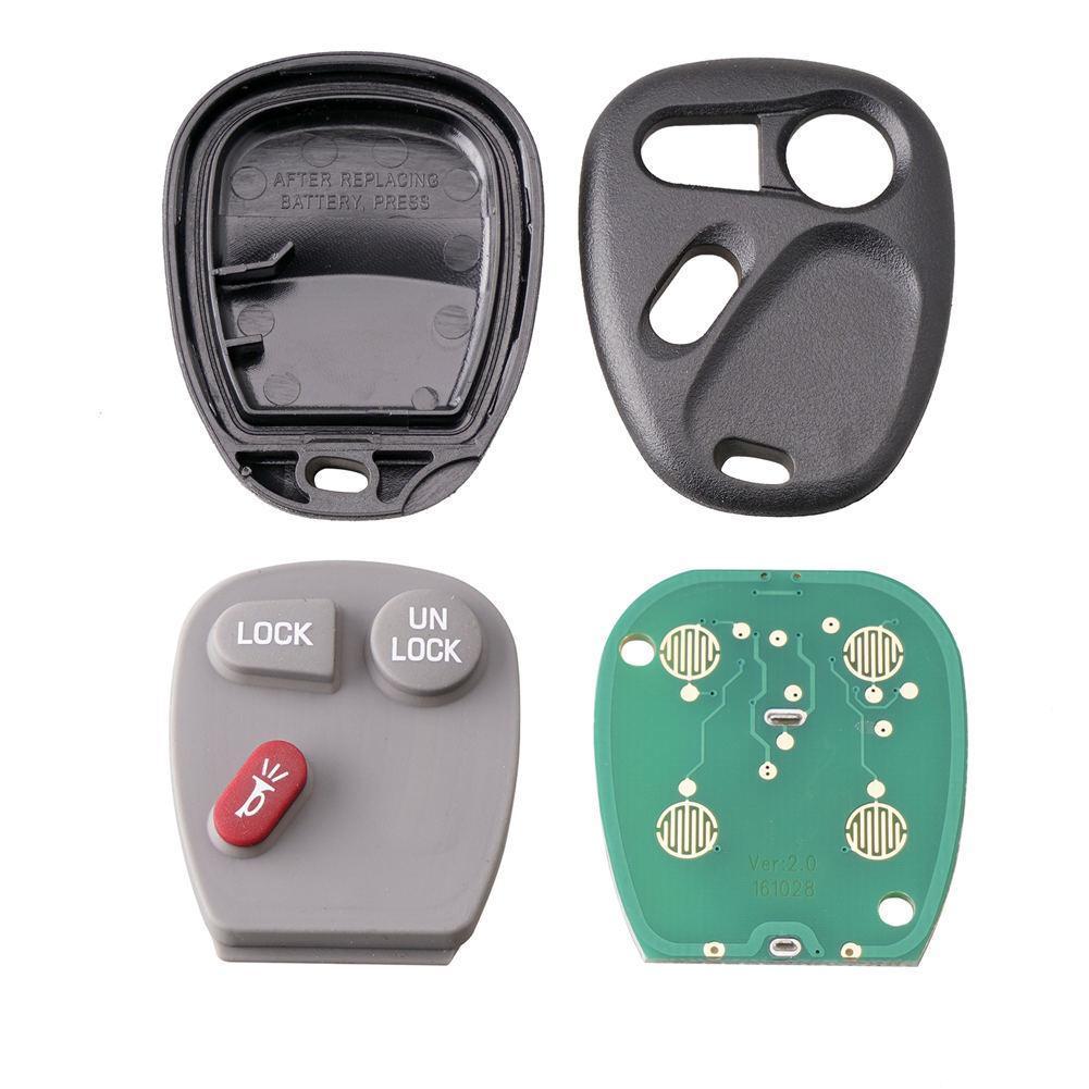 For Chevrolet Silverado Suburban S10 Tahoe Yukon 2002-2004 Car Remote Key 315 Mhz 3 Buttons Keyless Entry Key Fob KOBLEAR1XT