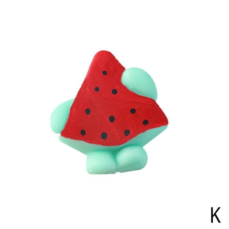 Soft Silicone Avocado Squishy Fruit Package Peach Watermelon Banana Cake Squishies Slow Rising Squeeze Toy Antistress Toys: K