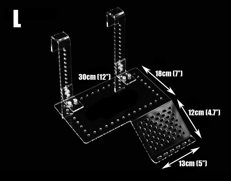 Turtle Pier Topper Basking Platform steps Landing Island for Aquarium Fish Tank aquarium accessories: Size L