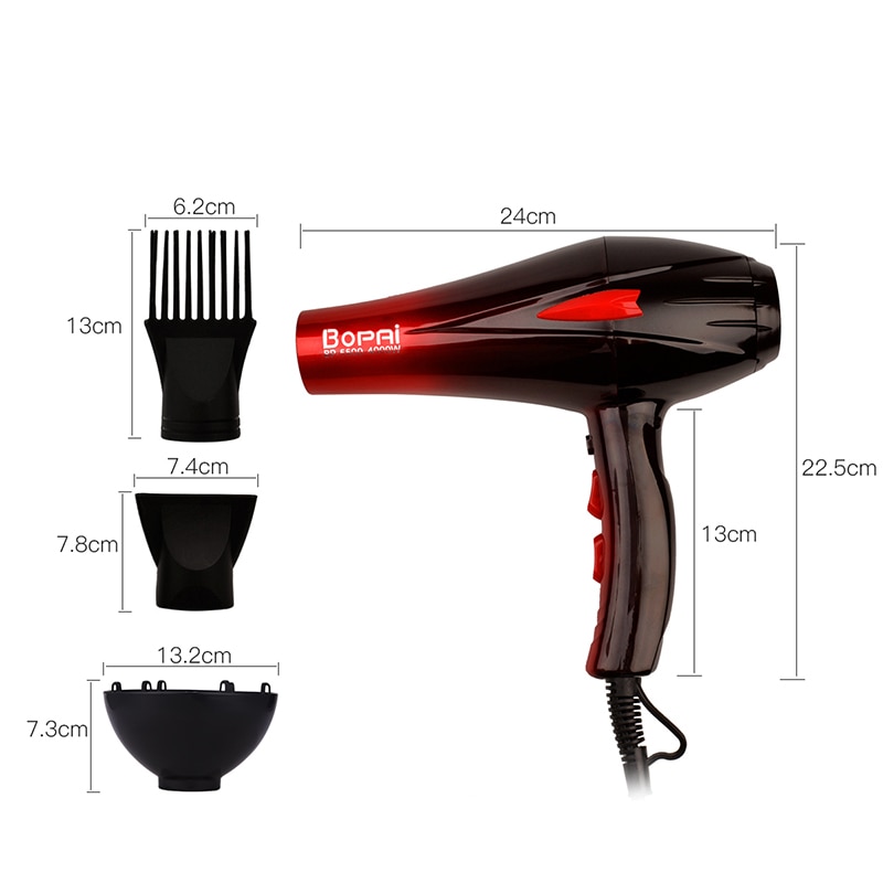 Hair Dryer Salon Blow Dryer with Concentrator Diffuser Nozzle Fast Drying Hair Care Blower Hairdryer Styling Tool46