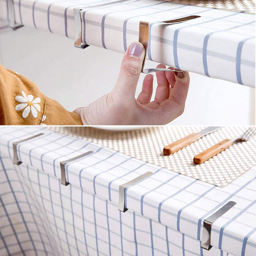 12-4 kpl pöytäliinan pidikkeitä, pöytäliinan pidikkeet, kiinnitys  to 1.7 tuuman paksuisiin pöytiin juhliin, häihin, pöytäliinan pidikkeet, koristeelliset