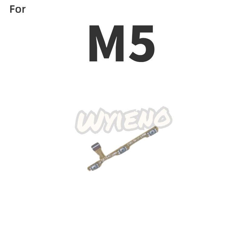 Novaphobat para Meizu M3 Note M681H M681Q/L681h encendido apagado volumen arriba abajo interruptor tecla flex cable reemplazo + seguimiento: for M5