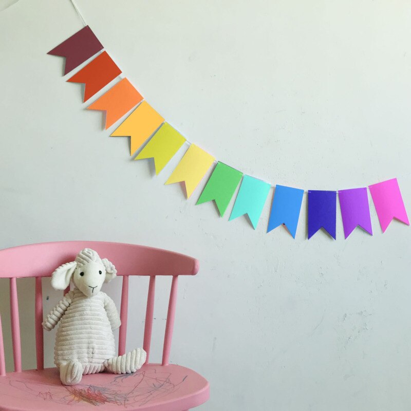 Regenboog Kerst Een Decoratie Swallowtail Vlaggen Halloween Partijen Vlag Verjaardag Vieren Opknoping Gors Kind Room Decor
