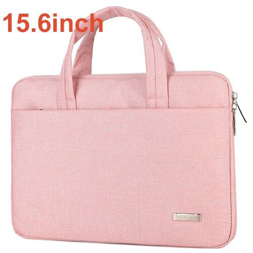 Torba na laptopa kobiety teczki mężczyźni torebki Notebook futerał do przenoszenia dla 11 13 14 15.6 cal komputer torba: pink15.6