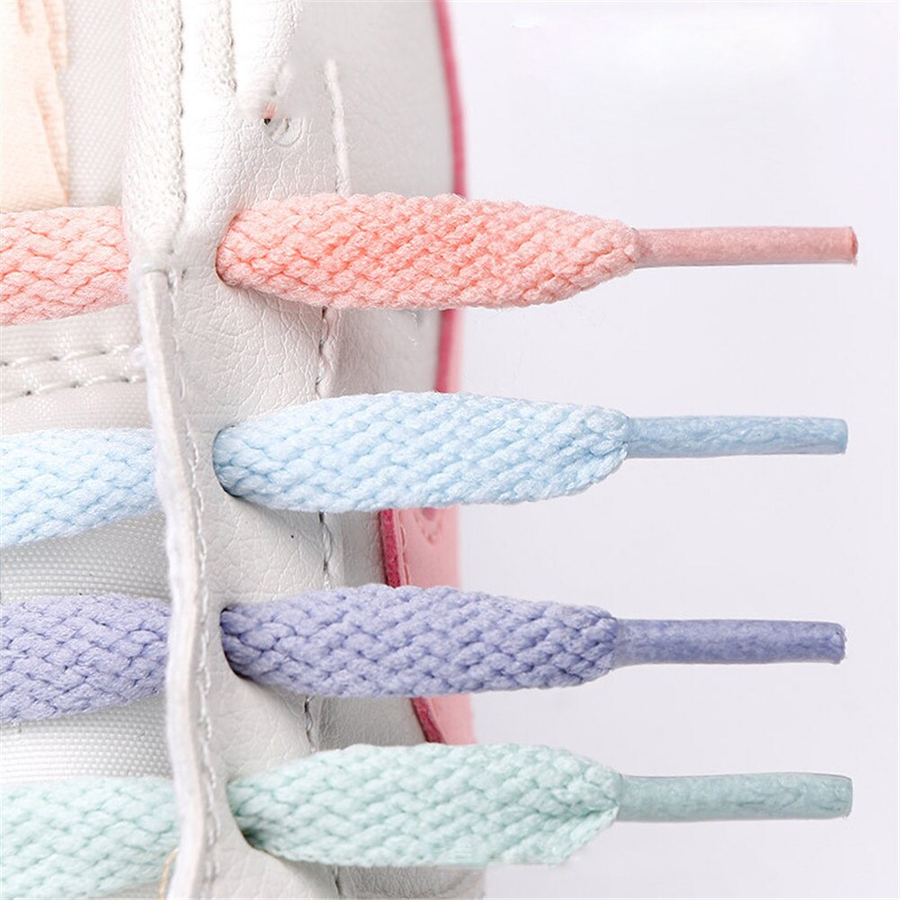 Snoepkleurige veters voor dames, platte, effen, casual veters, schattige sneakers, schoenveters voor meisjes, schoenaccessoires, canvas veters