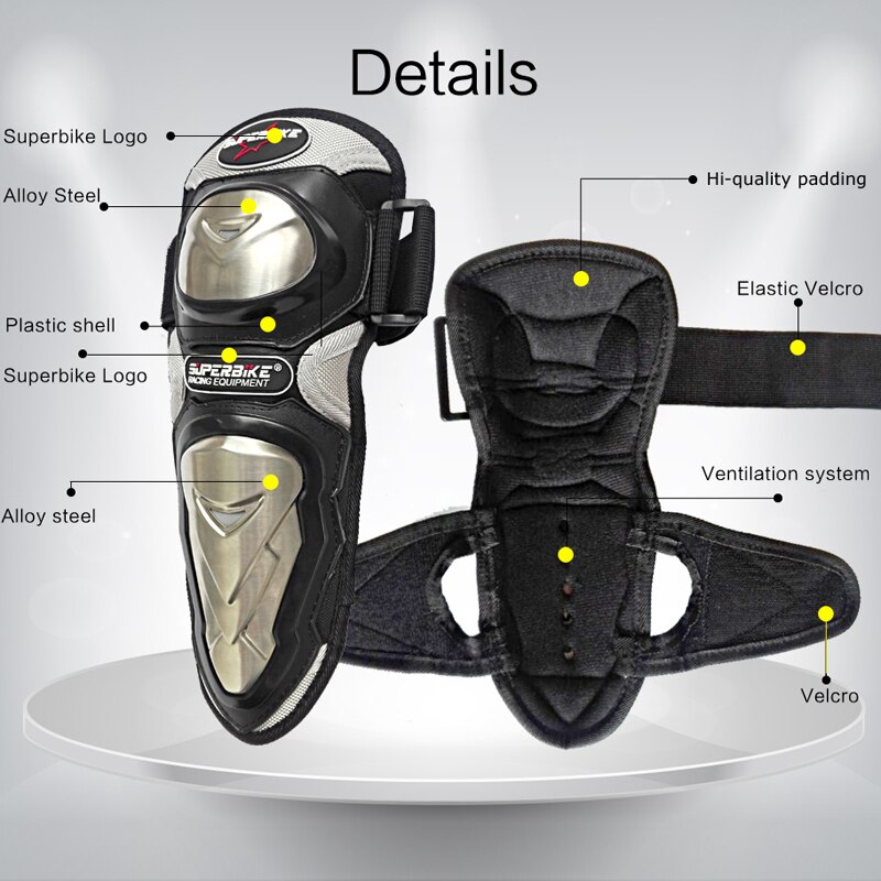 Moto Combinations Motorcycle Elbow Guard 1Pair Arm Protective Gear Alloy Steel Protector de codo Proteger los brazos cotovelo