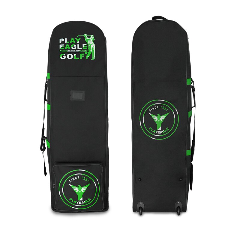 Playeagle Golf Luchtvaart Tas Met Wielen Opvouwbare Dubbele Rits Lichtgewicht Trolley Cover Met Sluizen Golf Reistas