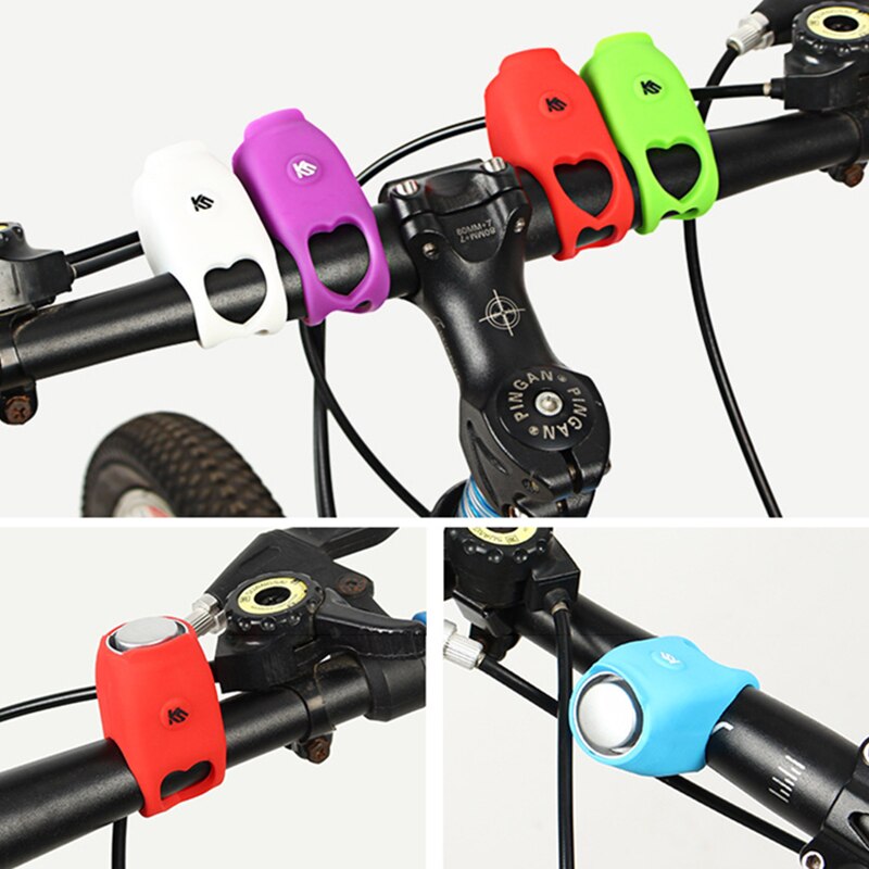 Oplaadbare fietsbel waterdichte fietsbel elektrische claxon mini draagbare siliconen mtb stuurbellen fietsen