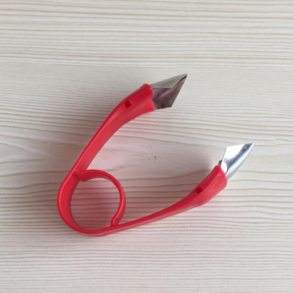 Praktisk fruktkärnborttagningsklämma kökspryl fruktskalningsverktyg fruktpincettskalare skärare rostfri ögon ananas