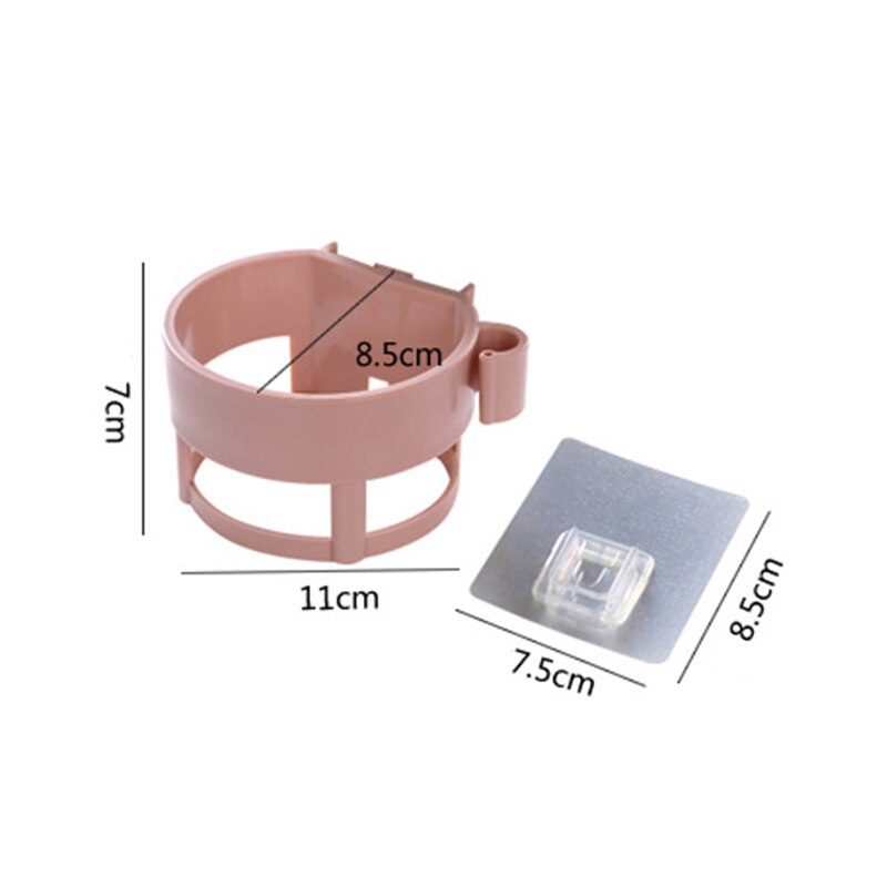 Soporte para secador de pelo en espiral autoadhesivo, sin clavos, estante para secador de pelo resistente para baño, organizador de soplador, estantes para secador de pelo montados en la pared