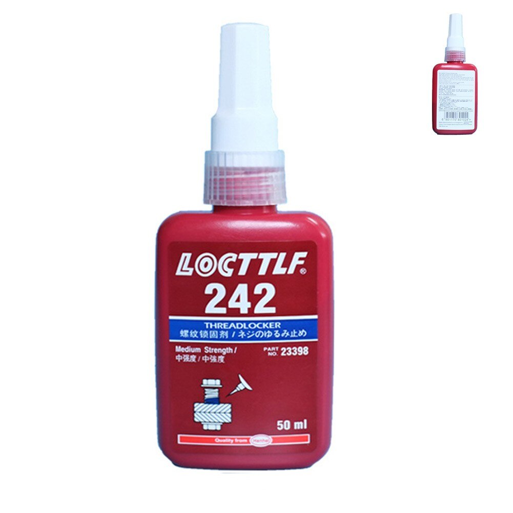 Sellador adhesivo anaeróbico de fuerza media, sellador de rosca de Metal para Taller, 50ML, 242