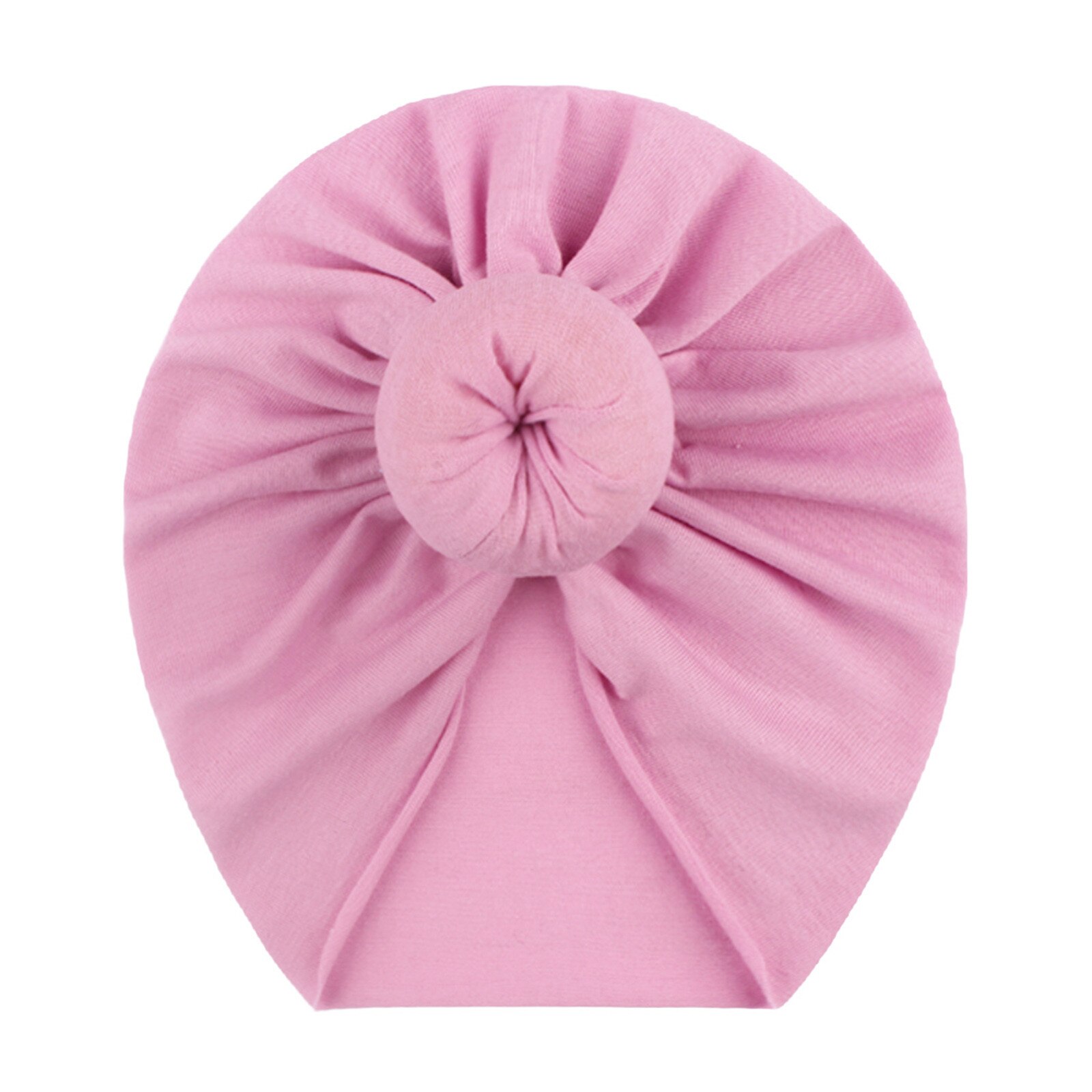 Peuter Kids Baby Hoofdbanden Baby Jongens Meisjes Solid Bow Geknoopt Hoed Beanie Hoofddeksels Accessoires Zachte Tulband Head Band
