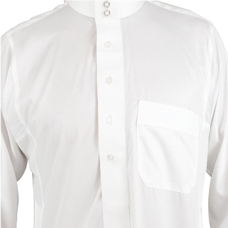 Arabe islamique vêtements hommes Pakistan Jubba Thobe musulman hommes vêtements Djellaba Qamis Homme arabie saoudite robe ropa hombre blanc