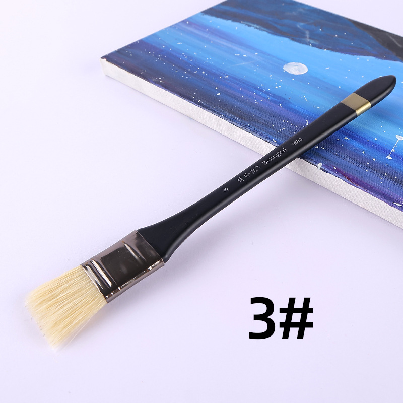 Pennello con setole testa di pelo di maiale Pittura a olio pennello per pittura acrilica in propilene Pennello artistico realizzato speciale: Rosso