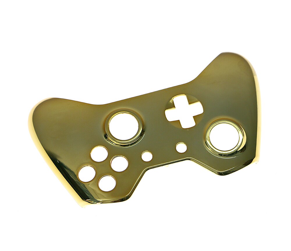 1set di Ricambio Chrome Completa Borsette E Bottoni Mod Kit per Xbox Un Controller Custom Alloggiamento Della Copertura Per Xbox One: F top gold