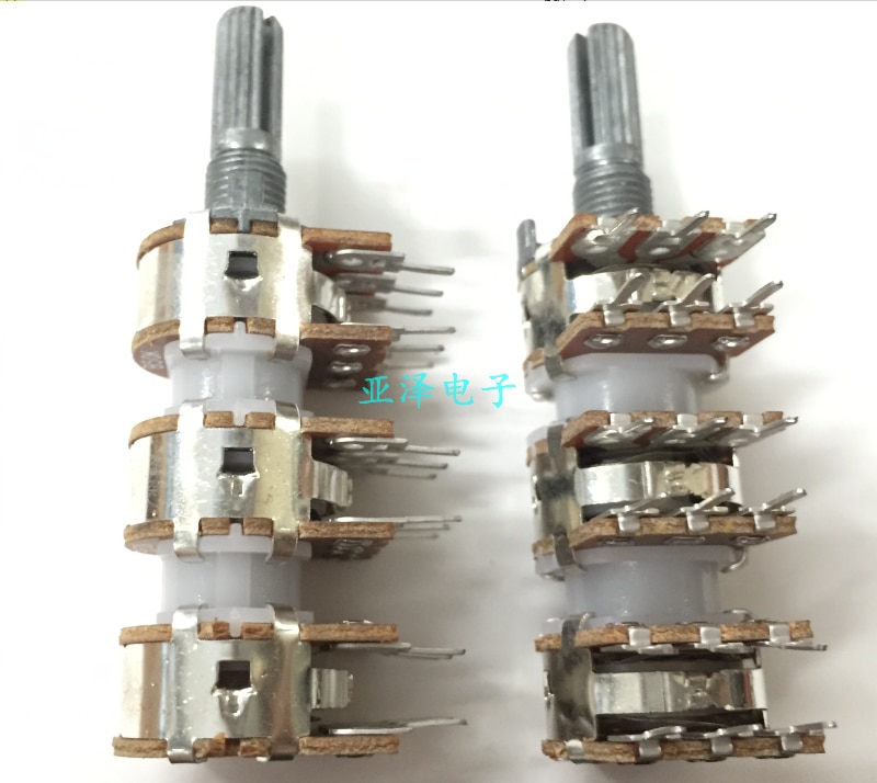 16-type six-bit potentiometer switch B50K * 6-axis length 20MM multi- 6 multi-channel amplifier
