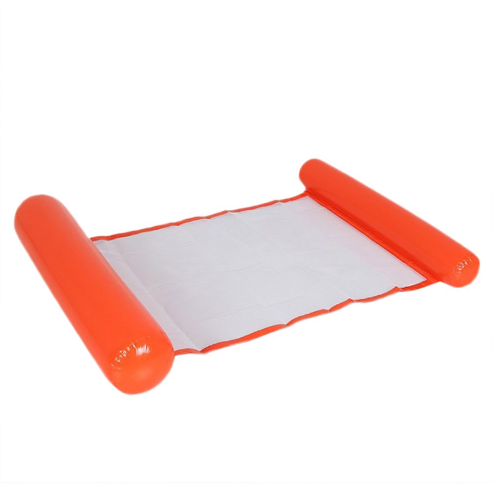 Uppblåsbar flytande rad hopfällbar poolstol hängmatta vattensportleksak sommar uppblåsbar flytande rad #37: Orange