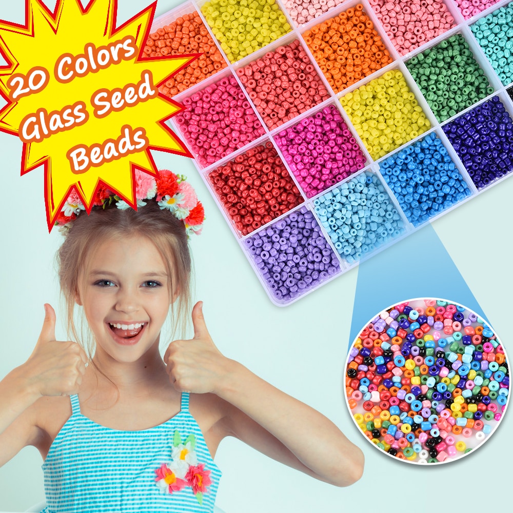 3mm tjekkiske glasfrøperler æskesæt alfabet-bogstavperler runde perler til smykkefremstilling ringe halskæder håndlavet tilbehør