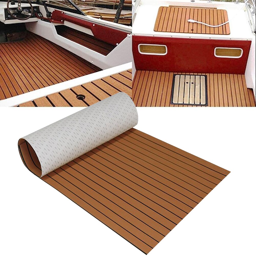 Self Adhesive Teak Sheet Decking EVA Foam Marine Flooring Boat Decking Accessories Marine Wood Floor Pad Carpet For Yacht RV