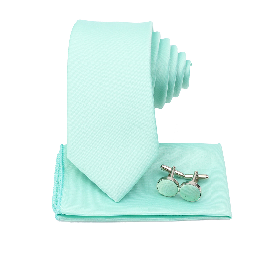 Heren Kleurrijke Polyester Stropdas Bowtie Cufflink Broche Set Salie Groene Roze Stropdassen Zakelijke Bruiloft Shirt Accessoires Cadeau: Beige